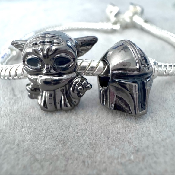 Baby Yoda and Darth Vader Charm‎ BUNDLE fits PANDORA - Picture 1 of 9